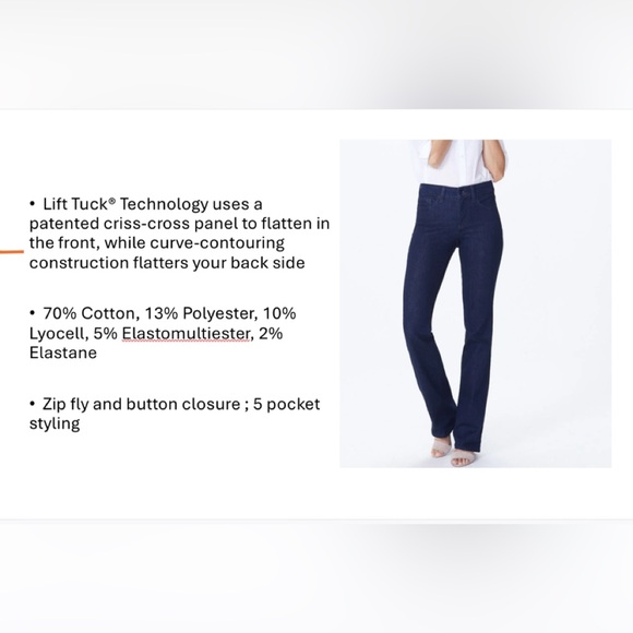 NYDJ Barbara Boot Cut Jeans - blue - Picture 5 of 5